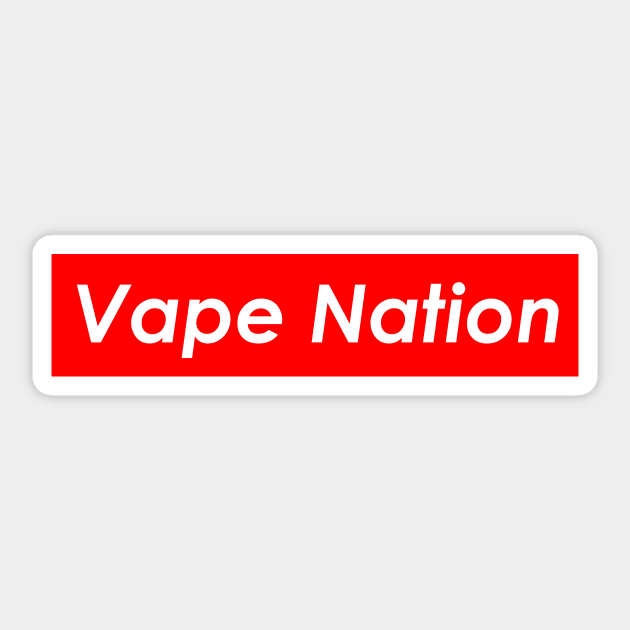 Vape Nation (Red) Sticker by Graograman